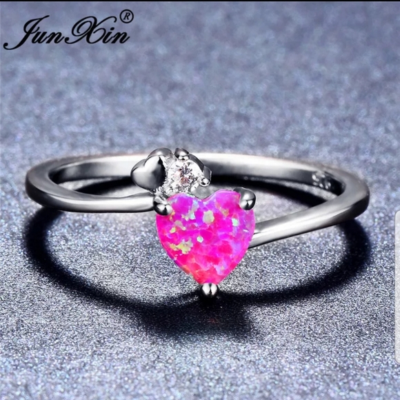 independent brand Jewelry - 925 silver, purple heart ring